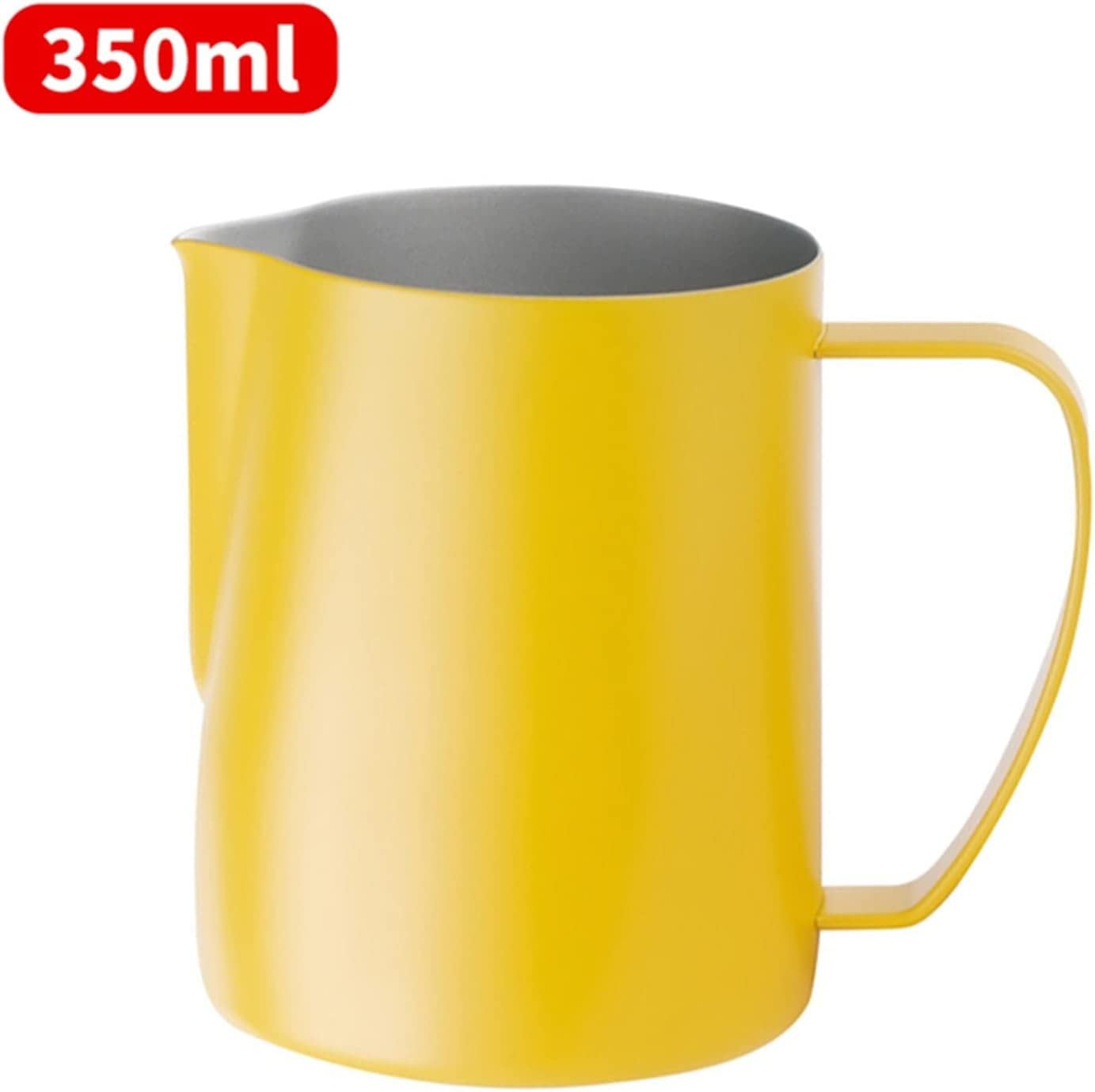 Dzbanek do spieniania mleka, 350/600 ml, kubek, Espresso, para, kawa, Barista, Latte, Cappuccino, dzbanek(Yellow)