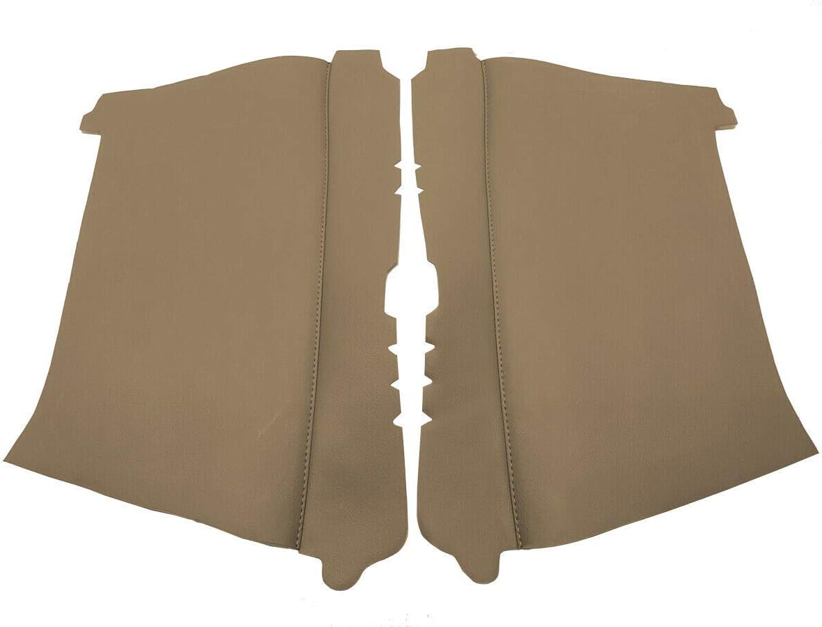 Insert Door Panel Cover PVC Leather Compatible with Toyota 4Runner 2010-2020 Beige Tan