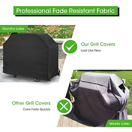 Mightify Grill Cover 55-Inch, Heavy Duty Waterproof Gas Grill Cover, Outdoor Fade & Uv Resistant Barbecue Cover, All Weather Protection Bbq Grill Cover For Weber, Brinkmann, Char Broil Grills, Etc #TOP1