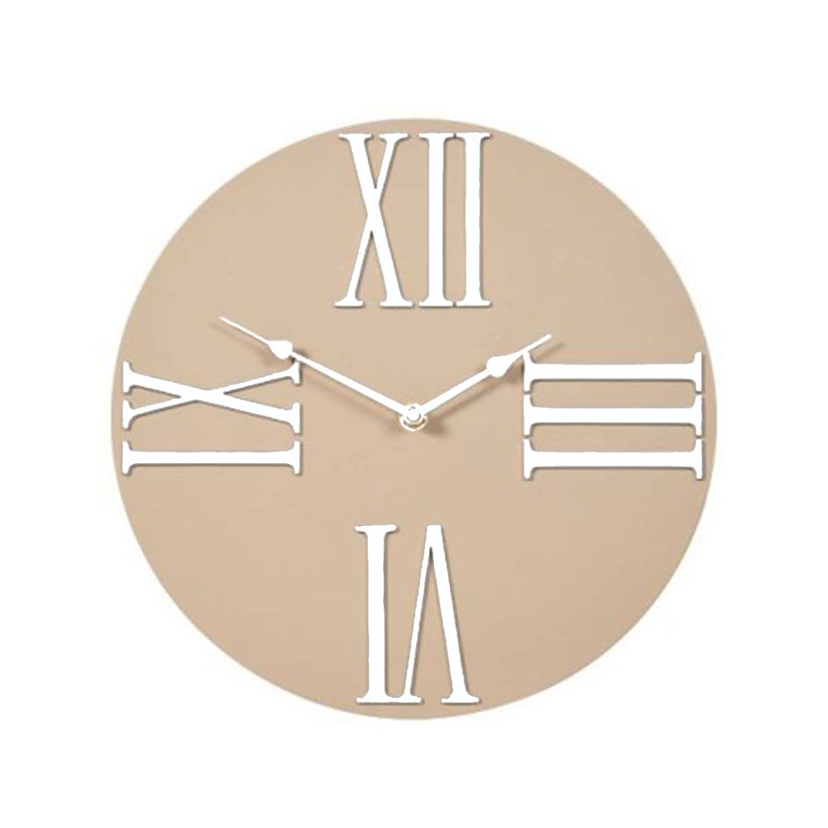 Smart Garden Outdoor Indoor Clocks for the Garden Weatherproof Roman Numeral Moda Wall Mounted Clock Taupe