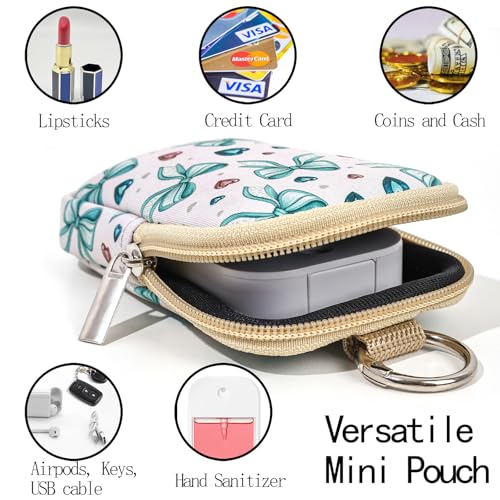 2 Pack Hand Sanitizer Spray Case Compatible with Touchland, Hand Sanitizer Holder, Mini Zippered Pouch, Fashion Accessory with Snap Hook for Glow Mist and Power Mist 1FL OZ4