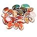 COYOUCO Polished Agate Stones Colored Pebbles River Rocks for Plants, Aquarium Rocks, Fish Tank Rocks, Vase Filler Rocks, Landscaping Rocks and DIY Arts,S