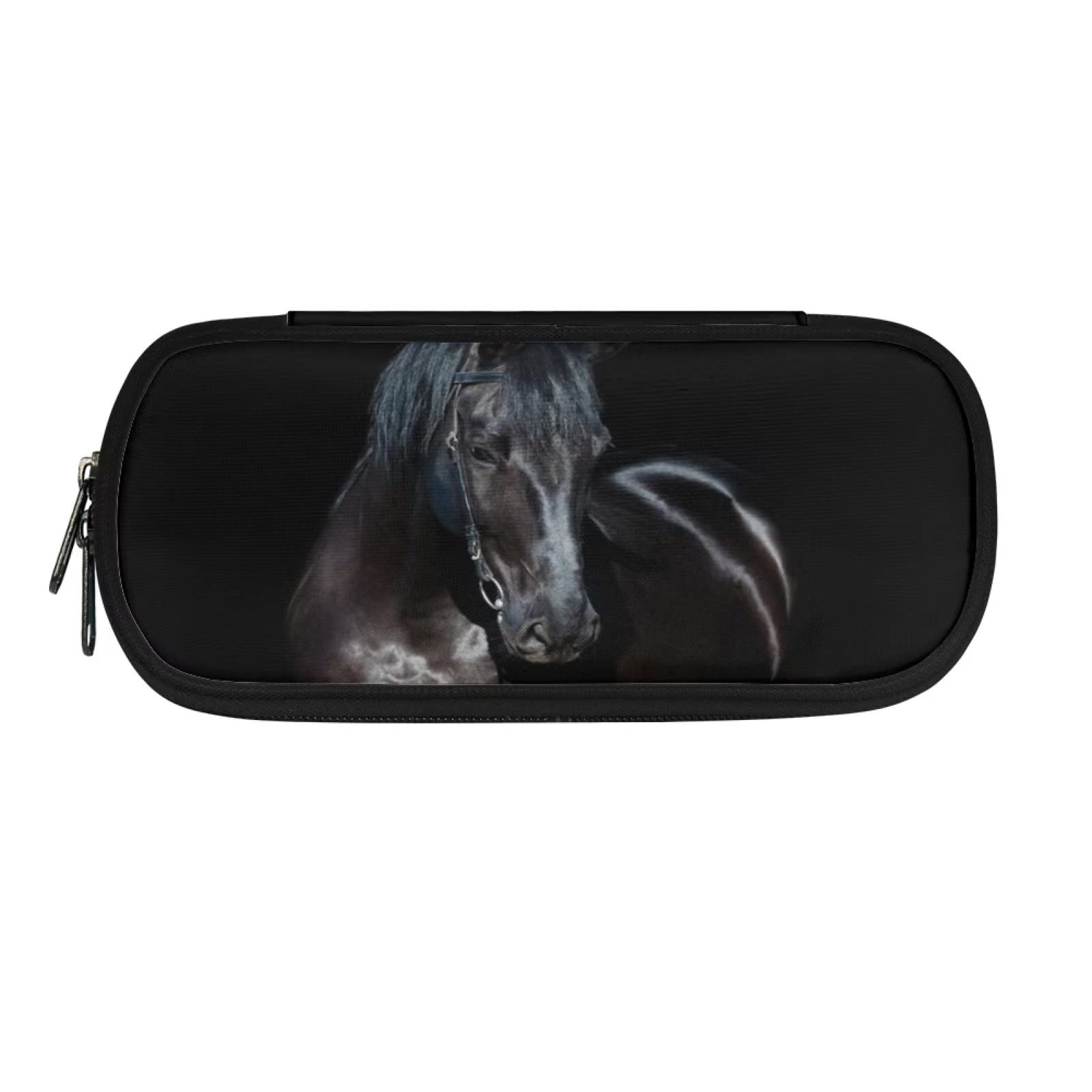 xixirimido Horse Pencil Case for Girls Boys Large Pen Holder Organizer Durable Lightweight Supplies — image 1