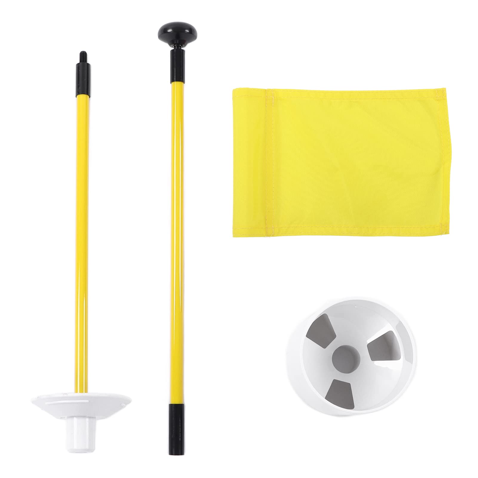 Bandera de la Taza de Poste del Agujero del Golf, Golf Que Pone Astas de Bandera del Patio Trasero para el Uso Interior para el Entrenamiento Al Aire Libre