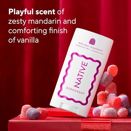 Native Deodorant, Holiday Edition, Holiday Gumdrop Scent, Contains Naturally Derived Ingredients, 72 Hour Odor Control | Deodorant for Women and Men, Aluminum Free with Baking Soda - image 4