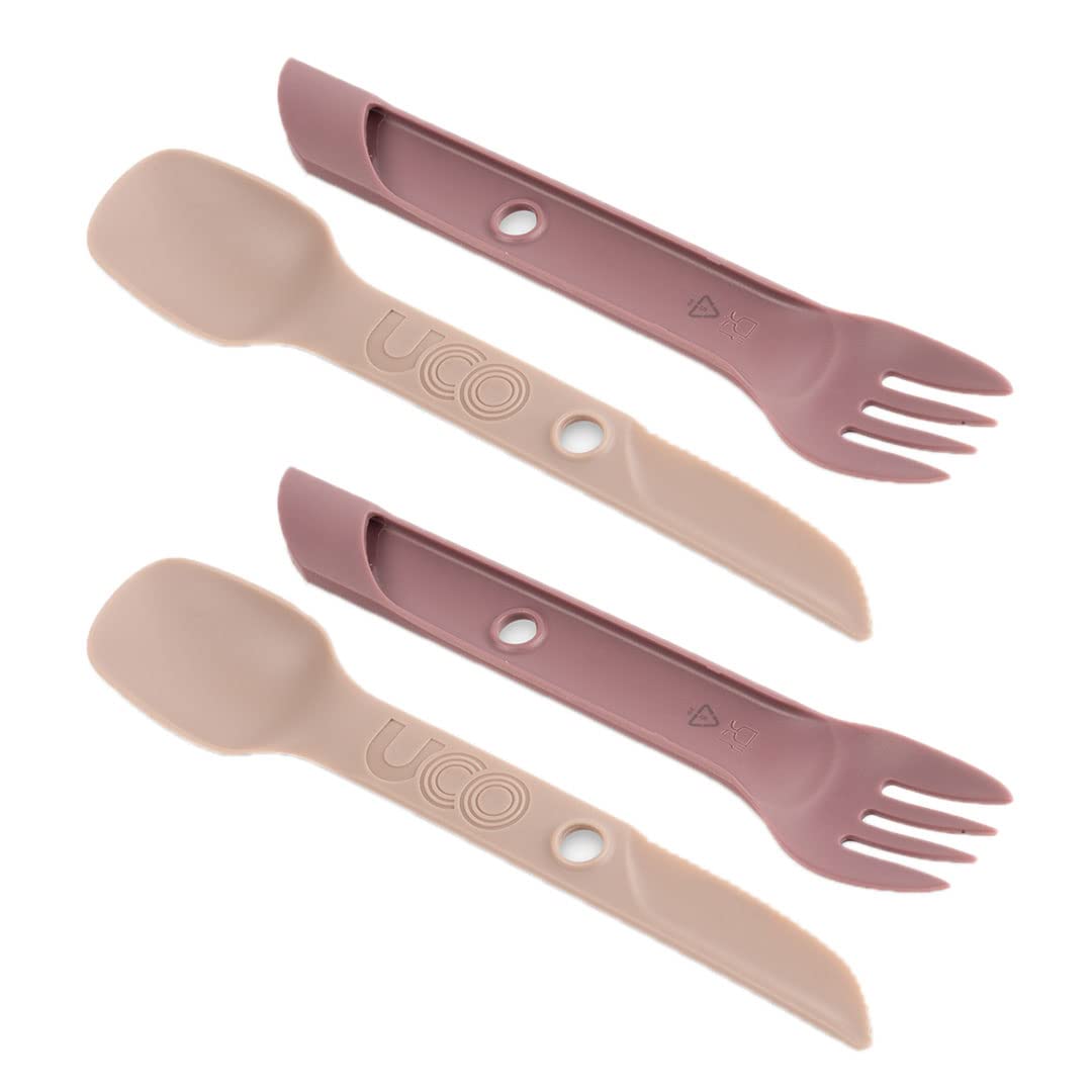 UCORecycled ECO 2-Piece Switch Spork Camping Spoon-Fork-Knife Utensil