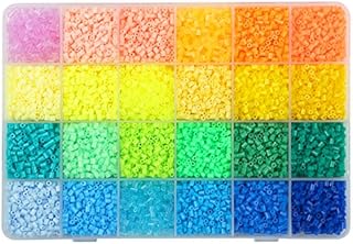 LIHAO 12000 PCS Fuse Beads Set 24 Color 2.6mm Mini DIY Iron Fusion Beads Set for Kids DIY Art Craft Iron Beads ( AD )