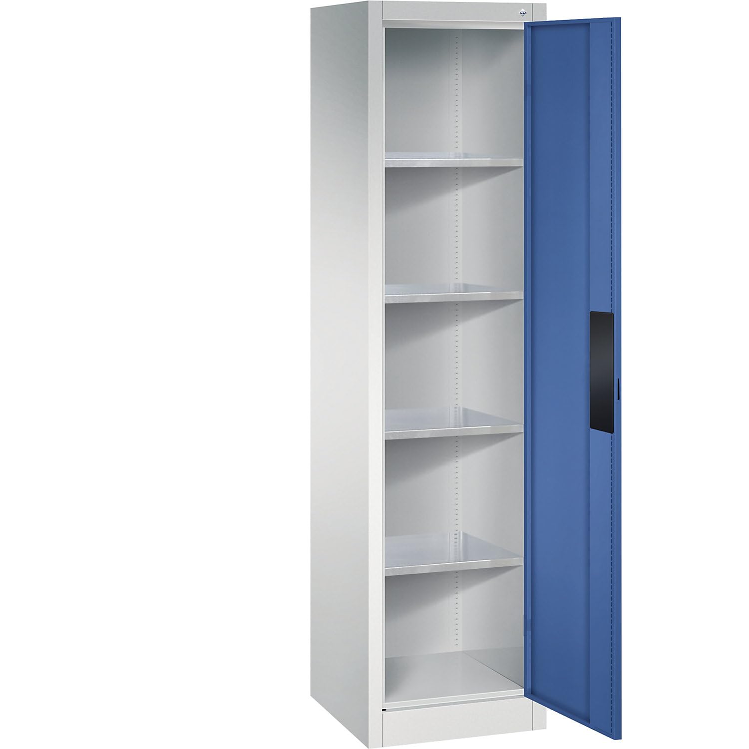 C + P Möbelsysteme C+P | Armoire d'atelier pour Charges Lourdes | Largeur 502 mm | Profondeur 500 mm | Porte Bleu Gentiane