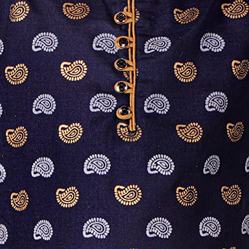 Image of Pro-Ethic Style Developer Kurta Pajama For Kids Boys | Cotton | Floral Print | Ethnic Wear (S-204)