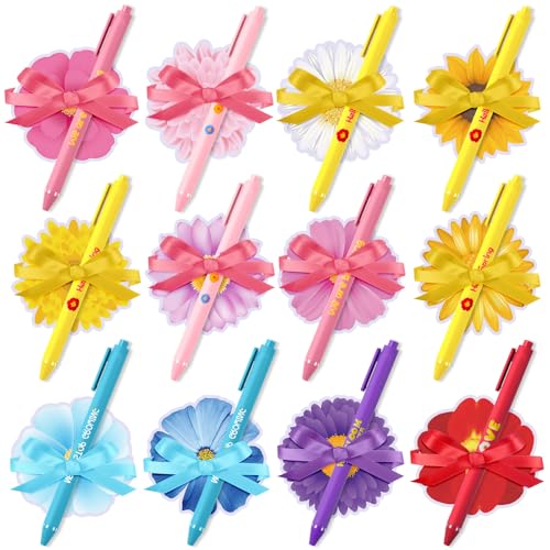 Mini blocs-notes et stylos fleurs du printemps à offrir aux femmes