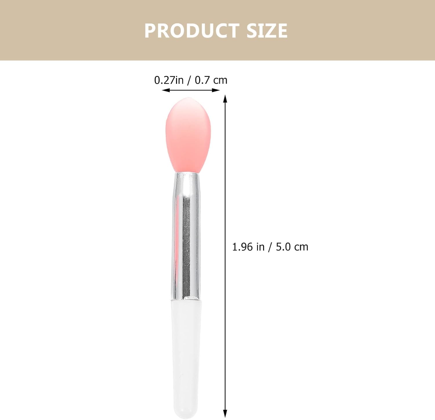 Beavorty 5sets Lip Brush Lip Mask Applicator Makeup Tool Portable Easy to Use for Daily and Professional Makeup
