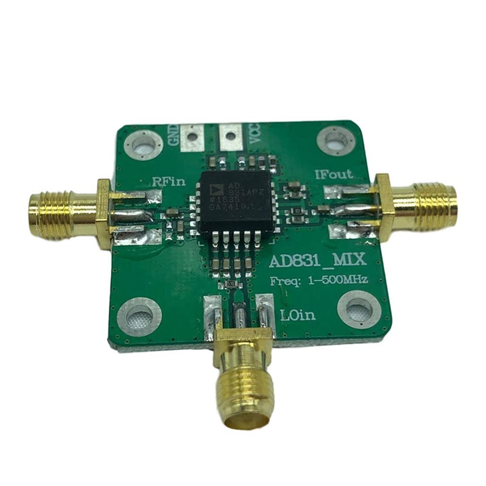 Ruitutedianzi 4X AD831 High Frequency Transducer RF Mixer Module 500MHz Bandwidth RF Frequency Converter