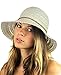 NYFASHION101 Open Knit Brown Braided Trim Vented Cotton Beach Sun Hat - Beige