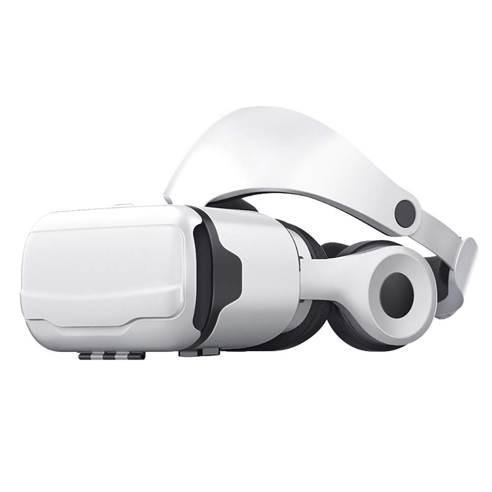 Cuffie VR con Display Virtuale, Lente Asferica Anti-Luce Blu FOV a 96 °, Stile di Indossaggio Retrattile, Occhiali VR Regolabili: Un Regalo per Bambini E Adulti