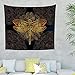 Produktbild O5KFD&8 Dragonfly Mandela Theme Tapisserie Mandala universell Bettlakendecke - Dragonfly Mandela Drucken für Wanddekoration White 150x130cm