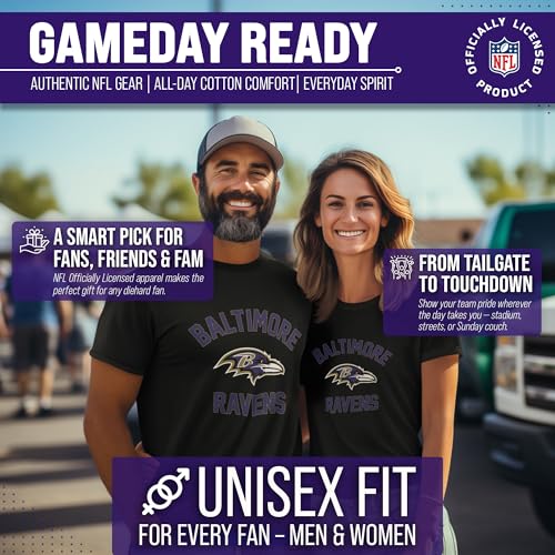 Image of NFL Gameday Cotton Blend T-Shirt for Men and Women - Licensed