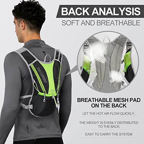 Hydration Pack Backpack,IX INOXTO Running Hydration Vest with 1.5L ( 50 oz) Water Bladder for Men Women,Lightweight Water Backpack for Hiking Cycling Climbing Camping - Image 4
