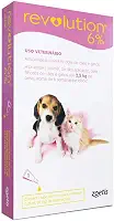 Antipulgas E Carrapatos Zoetis Revolution 6 Para Cães E Gatos Até 2,5 Kg - 1 Ampola De 0,25 Ml