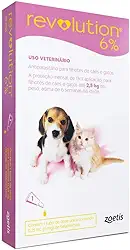 Antipulgas E Carrapatos Zoetis Revolution 6 Para Cães E Gatos Até 2,5 Kg - 1 Ampola De 0,25 Ml