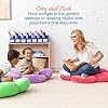 ECR4Kids SoftZone Flower Floor Pillow, Seating Cushion, Bright Pink #3