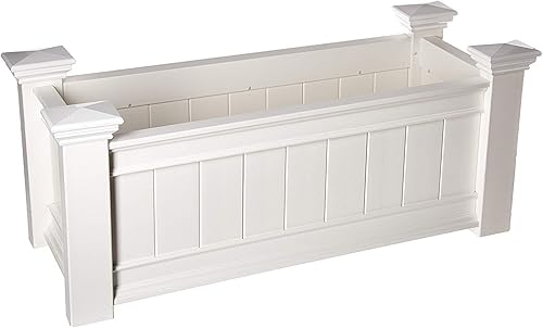 Windsor - Maceta de vinilo larga de 42 pulgadas de ancho x 16 pulgadas de largo