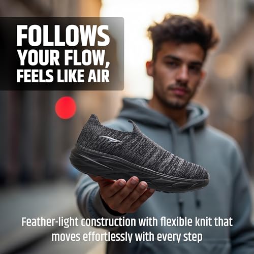 Image of ASIAN Wind Pro-10 Walking Shoes for Men | Slip-On Shoes, Lightweight & Breathable Sneakers