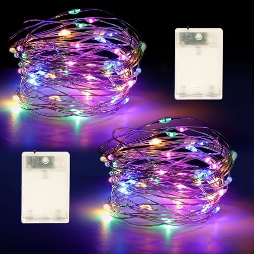 YPHSOL Fairy Lights Battery Operated String Lights 16.4ft 50LED Flashing and Constant Light...