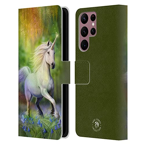 Funda Samsung Galaxy S22 Ultra 5G evita arañazos pantalla carcasa libro cuero Anne Stokes