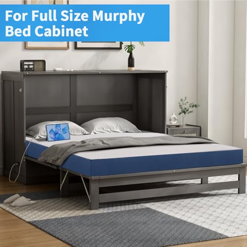 Image of Foldable Mattress Full Size, 6 inch Trifold Mattress Futon Murphy Bed,White
