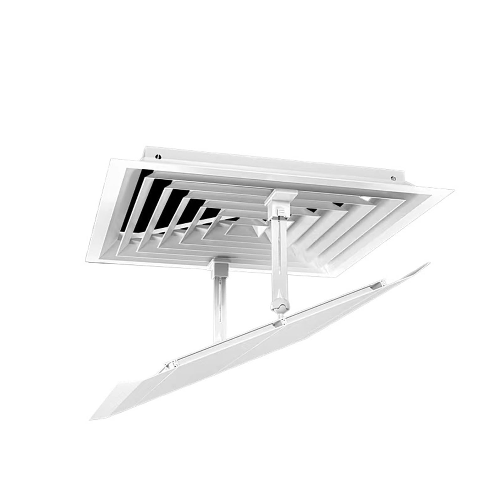 JUSKAQZYI Ceiling Air Vent Deflector Adjustable Square Air Conditioning Deflector Easy Install