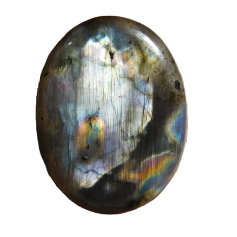 Labradorite naturelle ovale 39x30mm cabochon pour création bijoux
