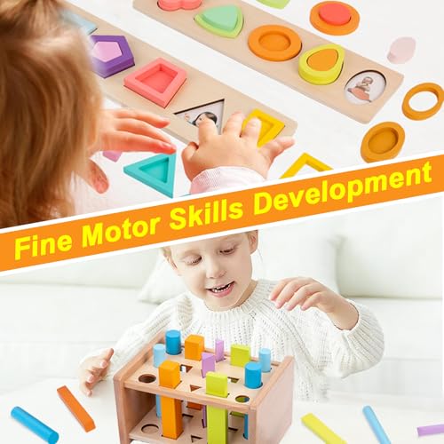 Image of Adena Montessori Play Kit for 22-24 Months Baby Developmental Playset for Toddlers Preschool Learning Toys, Medium