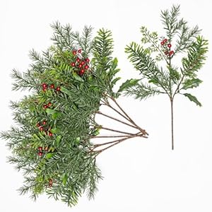 Artificialchristmasnorfolkpinebrancheschristmasartificialpinebrancheswithredberrystemspineconegarlandstemsdecorfauxcedarpicksrealtouchevergreenrealisticplantleaves1656pcs Urban Country Home Decor Artificial christmas norfolk pine branches christmas artificial pine branches with red berry stems pinecone garland stems decor faux cedar picks real touch evergreen realistic plant leaves1656pcs urban country home decor