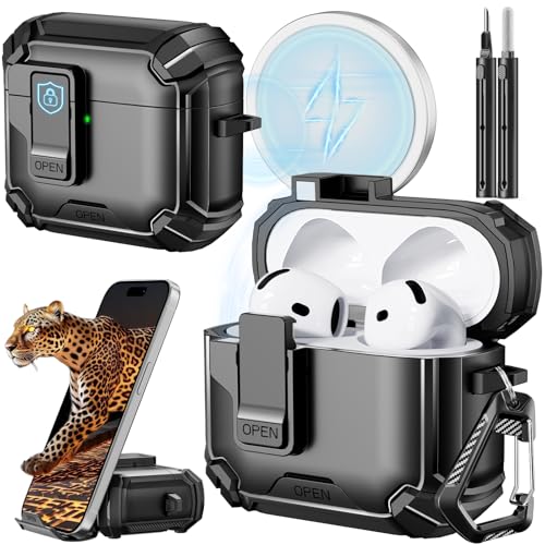 Amazon | Inesore for Airpods4 ケース (2024) 磁気安全ロック