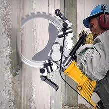 Electric Ring Saw Wall Cutting Machine, 5000W Toroidal Concrete Saw, for Cutting Reinforced Concrete Masonry and Natural Stone, High Frequency Cutting Depth 290mm with Water Fed Dust Suppression