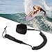 Surfboard Leash, 0.28in Diameter 7-12ft Stainless Steel Connection Coiled Spring Surfing Leash, Adjustable Leg Rope Foot Rope with Ankle Cuff for Paddle Board, Longboard,
