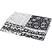 Craftido -25 Options- 100% Cotton Quilting Fabric Bundles 10pcs Fat Quarters 18”x21”-Medium Weight 5.2 oz- Soft Cotton for Quilting, Sewing Project, Patchwork, DIY Crafts - Black & White Flower
