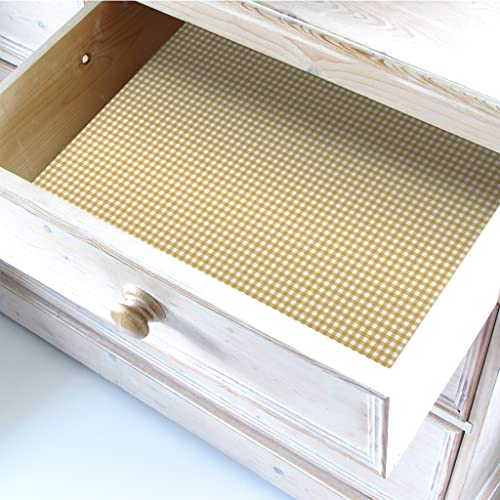 The Master Herbalist UNSCENTED & WIPE CLEAN Drawer Liners in a BARLEY GINGHAM Design, Perfect for Kitchen Drawers Shelves - Image 3