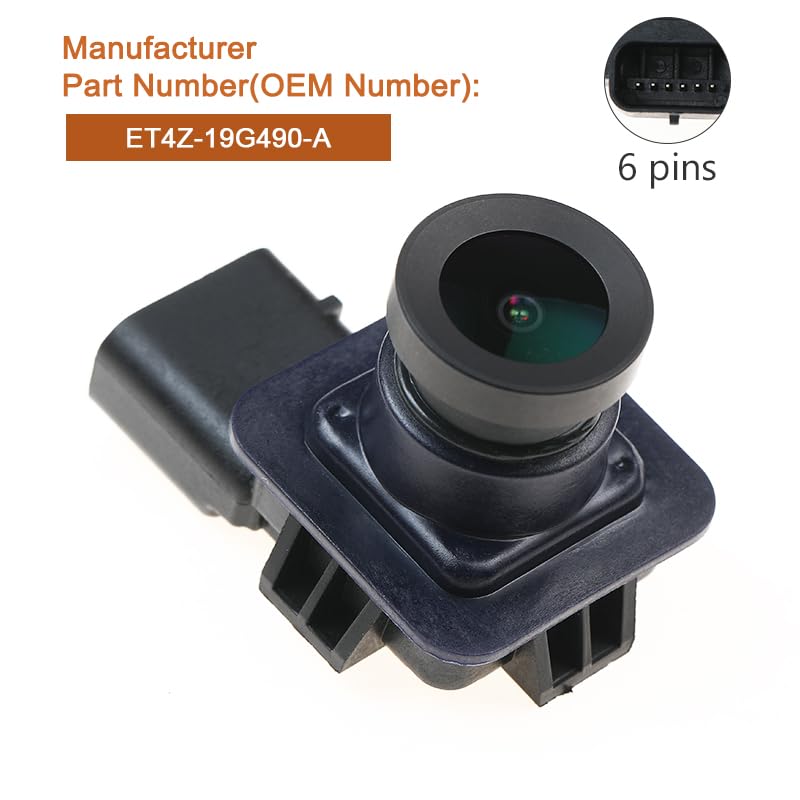 Image of YAOPEI ET4Z-19G490-A Rear Reverse Backup Camera Compatible with Ford Edge 2011-2015 Lincoln MKX 2011-2013 Reversing Park Assist Cam Replaces BT4Z-19G490-B