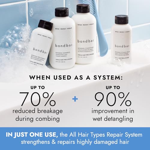 Bondbar PreShampoo Repair Treatment for Damaged Hair, Reduces Breakage & Frizz, Moisturizes & Adds Shine, Strengthens All Hair Types & Textures, Vegan, CrueltyFree, 4 Fl. Oz. - Thumbnail 5