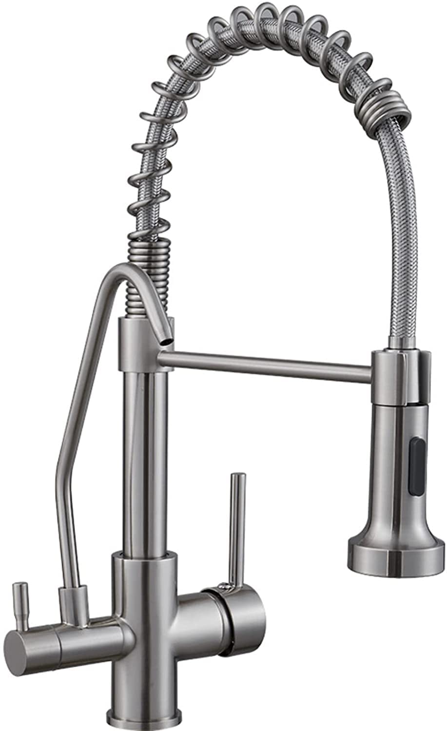 Mitigeur cuisine osmose inverse noir nickel-a en laiton durable