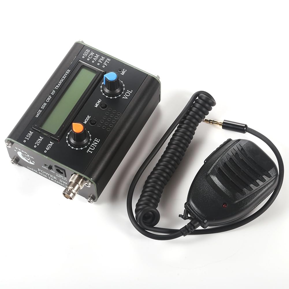 rieder Émetteur-récepteur sans fil portable USDX SDR QRP émetteur-récepteur radio amateur 3 bandes avec microphone à main