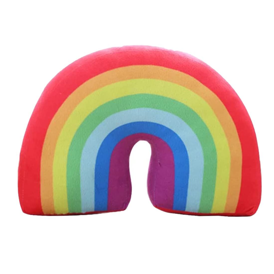 Rainbow Pillow for Girls 13.78inch Arch-shaped Decorative Rainbow Throw Pillow Plush PP Cotton Stuffed Cushion for Sofa Chair Bed Red Rainbow Cushion Rainbow Pillows for Girls Rainbow Pillows Rainbo