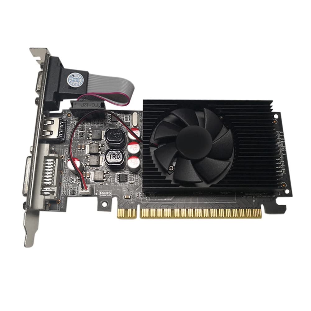 CKMSYUDG Professional GTX1050TI 2GB DDR5 Card Green 128Bit DVI VGA GPU Game Video Card for Computer