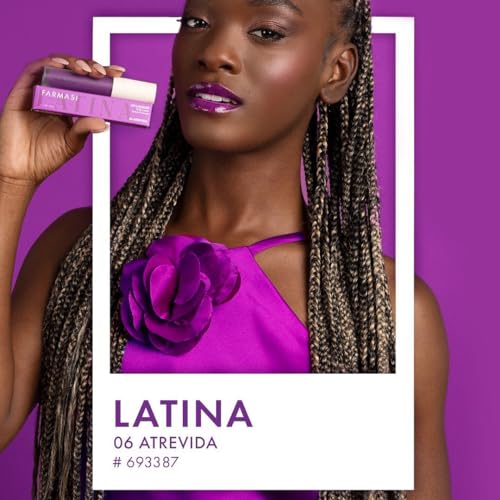 FARMASi Glossy Lip Gloss Latina 06 ATREVIDA - High Shine & Hydrating Finish 5.5ml/0.18flOz