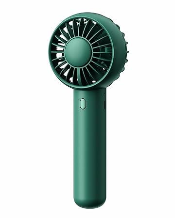 Gaiatop Mini Portable Fan, Dual Motors Powerful Handheld Fan, Cute Design 3 Speed Personal Small Desk Fan with Base, Lightweight Makeup USB Rechargeable Fan for Stylish Girl Women Men Indoor Outdoor