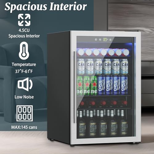 Doghly BRDH01 4.5 Cu.Ft Beverage Refrigerator Cooler thumb #3