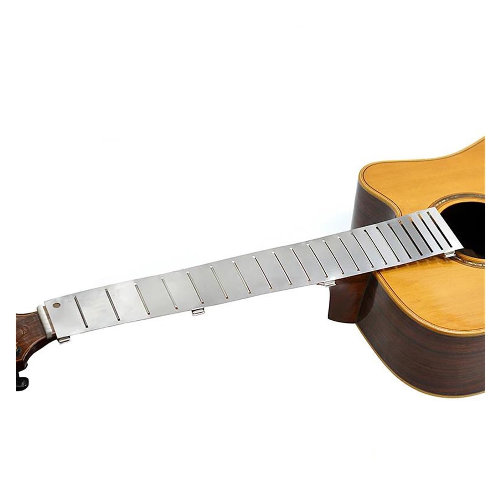 Narzędzia I Akcesoria Do Naprawy Gitar Szablon Podstrunnicy Gitarowej Ze Stali Nierdzewnej Do Narzędzia Lutniczego O Długości 650 Mm(8)