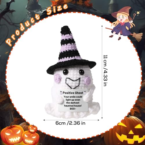 Fantasma positivo TOYMIS, el muñeco de punto ideal para regalar en Halloween y motivar 3