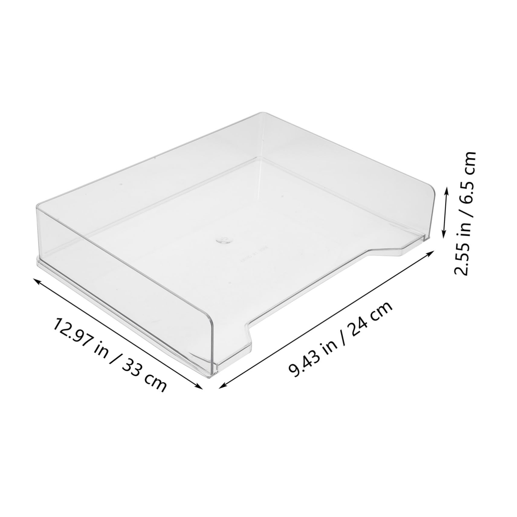 OSALADI 3 Piezas Organizador de Escritorio Apilable de Recipiente Transparente para Almacenamiento de Archivos para Oficina Escuela y Accesorios de Oficina y de Papelería